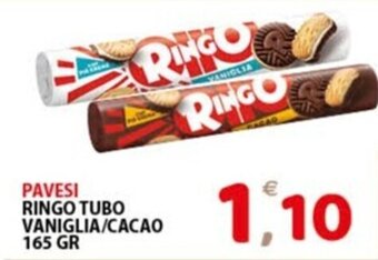 Premium Supermercati PAVESI RINGO TUBO VANIGLIA/CACAO 165 GR offerta