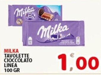 Premium Supermercati MILKA TAVOLETTE CIOCCOLATO LINEA 100 GR offerta