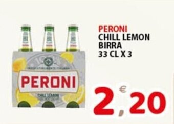 Premium Supermercati PERONI CHILL LEMON BIRRA 33 CL X 3 offerta