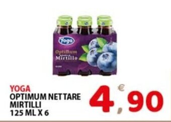 Premium Supermercati YOGA OPTIMUM NETTARE MIRTILLI 125 ML X 6 offerta