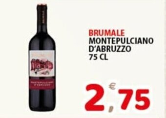 Premium Supermercati BRUMALE MONTEPULCIANO D'ABRUZZO 75 CL offerta