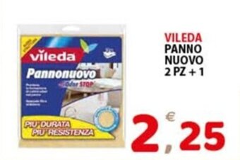 Premium Supermercati VILEDA PANNO NUOVO 2 PZ + 1 offerta