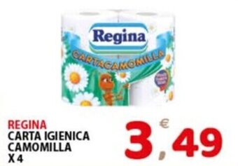 Premium Supermercati REGINA CARTA IGIENICA CAMOMILLA X 4 offerta