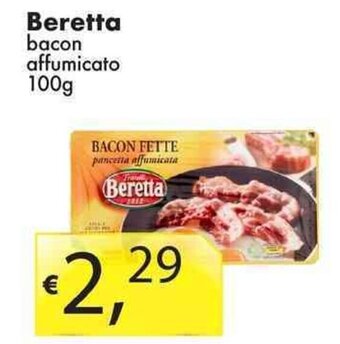 Sugros Beretta bacon affumicato 100g offerta