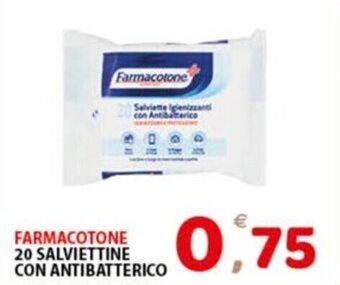 Premium Supermercati FARMACOTONE 20 SALVIETTINE CON ANTIBATTERICO offerta