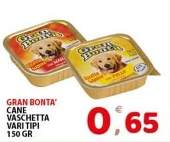 GRAN BONTA' CANE VASCHETTA VARI TIPI 150 GR