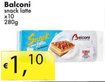 Sugros Balconi snack latte x10 280g offerta