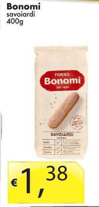 Bonomi savoiardi 400g