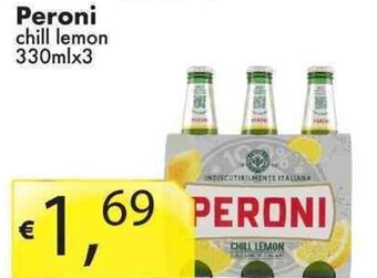 Sugros Peroni chill lemon 330mlx3 offerta