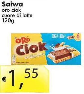 Sugros Saiwa oro ciok cuore di latte offerta