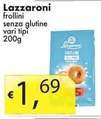 Sugros Lazzaroni frollini senza glutine vari tipi 200g offerta