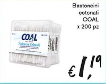 èccoMI Bastoncini cotonati COAL x 200 pz offerta