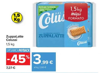 Carrefour Iper ZuppaLatte Colussi 1,5 kg offerta