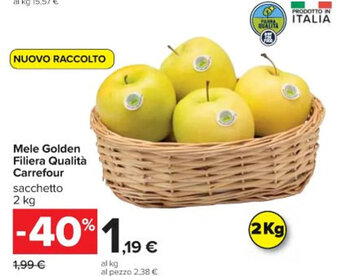Mele Golden Filiera Qualità Carrefour 2 kg