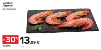 Carrefour Iper Gamberi Argentini decongelati offerta