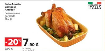 Pollo Arrosto Campese Amadori 750 g
