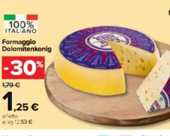 Carrefour Iper Formaggio Dolomitenkonig offerta