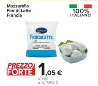 Carrefour Iper Mozzarella Fior di Latte Francia offerta