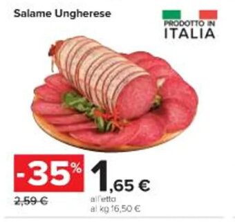 Carrefour Iper Salame Ungherese offerta