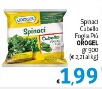 Spinaci Cubello Foglia Più OROGEL gr 900