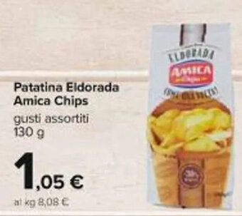 Carrefour Iper Patatina Eldorada Amica Chips gusti assortiti 130 g offerta