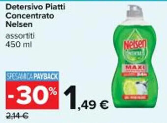 Carrefour Iper Detersivo Piatti Concentrato Nelsen 450 ml offerta
