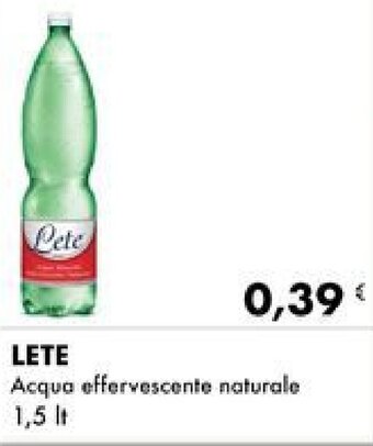 LETE Acqua effervescente naturale 1,5 lt
