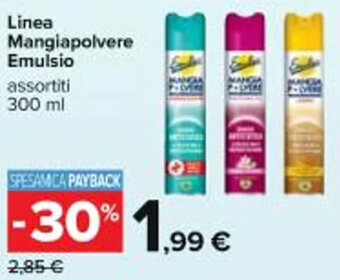 Carrefour Iper Linea Mangiapolvere Emulsio assortiti 300 ml offerta