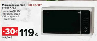 Carrefour Iper Microonde con Grill SHARP R752 offerta