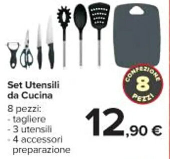Carrefour Iper Set Utensili da Cucina 8 pezzi offerta