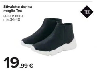 Carrefour Iper Stivaletto donna maglia Tex 36-40 offerta