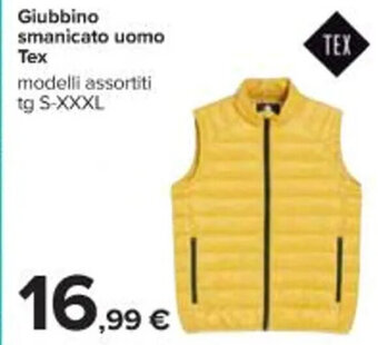 Giubbino smanicato uomo Tex S-XXXL