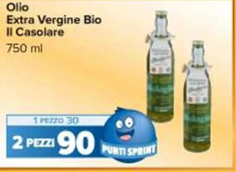 Carrefour Iper Olio Extra Vergine Bio Il Casolare 750 ml offerta