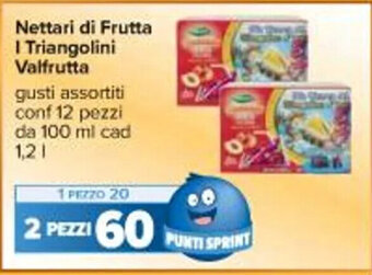 Carrefour Iper Nettari di Frutta I Triangolini Valfrutta 1,2 l offerta