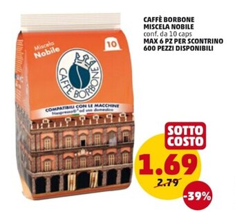 PENNY CAFFÈ BORBONE MISCELA NOBILE conf. da 10 caps offerta