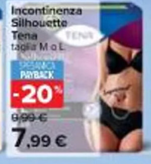 Carrefour Iper Incontinenza Silhouette Tena M o L offerta