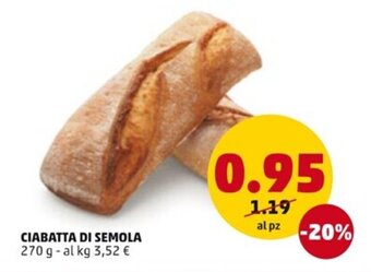 CIABATTA DI SEMOLA 270 g