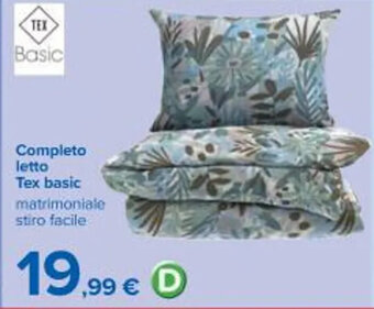 Carrefour Iper Completo letto Tex basic offerta