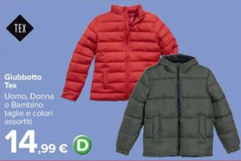 Carrefour Iper Giubbotto Tex Uomo, Donna o Bambino offerta