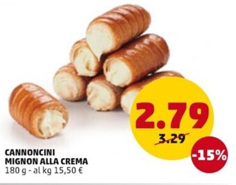 PENNY CANNONCINI MIGNON ALLA CREMA 180 g offerta