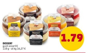 PENNY DESSERT gusti assortiti 110 g offerta