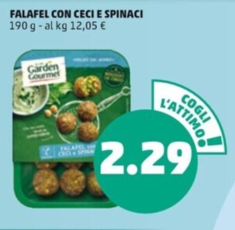 PENNY FALAFEL CON CECI E SPINACI 190 g offerta