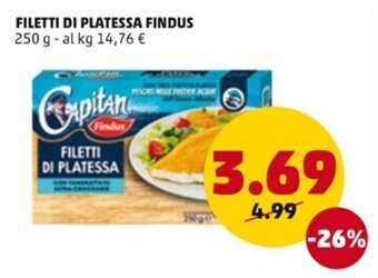 PENNY FILETTI DI PLATESSA FINDUS 250 g offerta