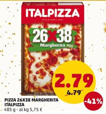 PENNY PIZZA 26X38 MARGHERITA ITALPIZZA 485 g offerta