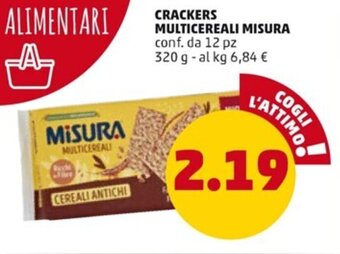 PENNY CRACKERS MULTICEREALI MISURA conf. da 12 pz 320 g offerta