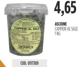 ASCIONE CAPPERI AL SALE 1 KG