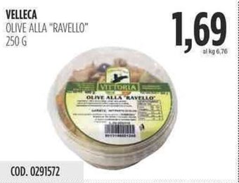Carico Cash & Carry VELLECA OLIVE DI GAETA DOP 250 G offerta