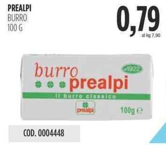 Carico Cash & Carry PREALPI BURRO 100 G offerta