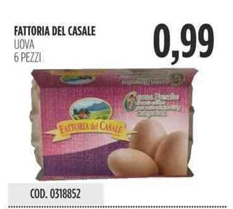 FATTORIA DEL CASALE UOVA 6 PEZZI