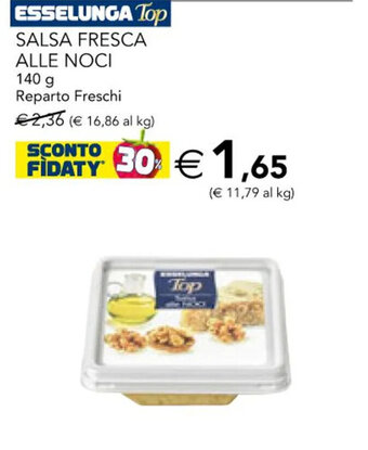 Esselunga ESSELUNGA Top SALSA FRESCA ALLE NOCI 140 g offerta